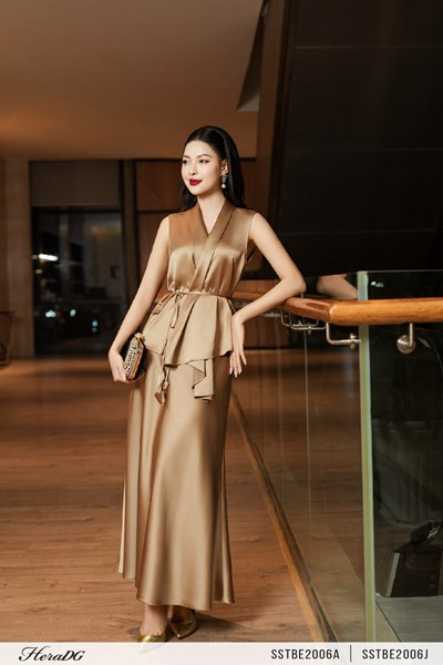 Hiển thị chi tiết cho Chân váy lụa đuôi cá dáng dài Ảnh của Chân váy lụa đuôi cá dáng dài